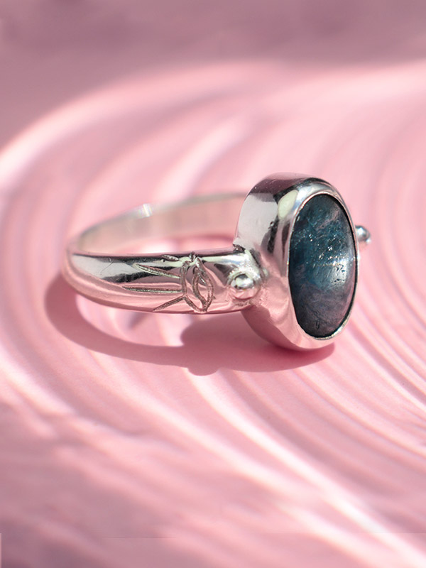 Blue stone ring