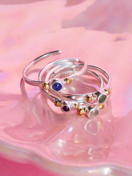 Small gemstone rings
