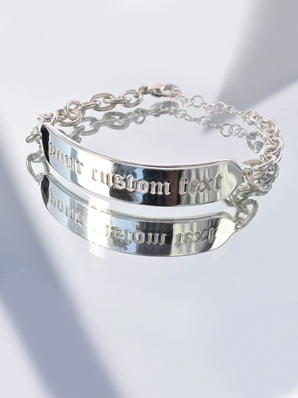 Custom bracelet tag