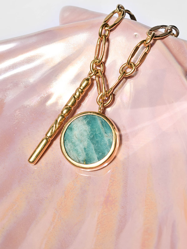 Amazonite gemstone necklace