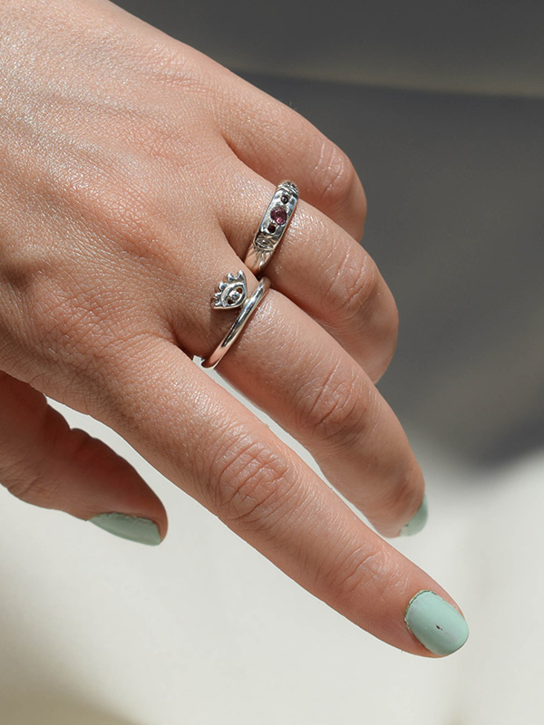 Tourmaline solitaire ring